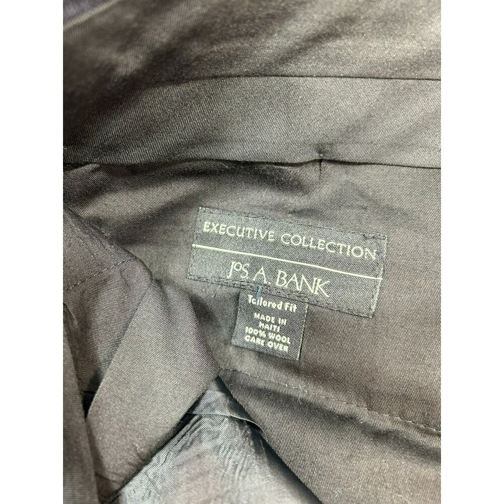 Jos A. Bank Tailored Fit Gray Dress Pants 34R 100% Wool Executive Collection - Picture 3 of 6
